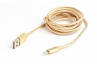 Кабель Cablexpert USB 2.0 - Lightning, 1.8м Золотистый (CCB-mUSB2B-AMLM-6-G) PZ, код: 1901633