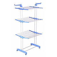 Многофункциональная сушилка для белья складная для одежды и вещей трехуровневая ! Новинка