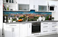 Наклейка на скинали Zatarga на кухню «Флорентийский пейзаж» 600х2500 мм виниловая 3Д наклейка UL, код: 6442988