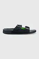 Urbanshop com ua Замшеві шльопанці Tommy Hilfiger HILFIGER NUBUCK BUCKLES SANDAL чоловічі колір синій