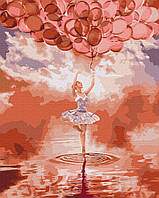 Картина по номерам BrushMe Балерина на закате 40х50см BS52713 UP, код: 8263650