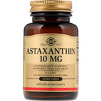 Астаксантин Solgar Natural Astaxanthin 10 mg 30 Softgels SOL-36204 PZ, код: 7527134