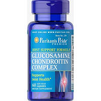 Препарат для суглобів і зв'язок Puritan's Pride Glucosamine Chondroitin Complex 60 Caps PZ, код: 7537783