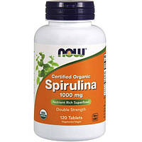 Спирулина NOW Foods Spirulina 1000 mg 120 Tabs PZ, код: 7543045