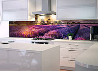 Наклейки для кухни Zatarga Лавандовые поля 600х2500 мм Фиолетовый (Z180126) UL, код: 1836384