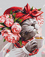Картина по номерам BrushMe серии Патриот Кошка хозяйка 40х50см BS53241 UP, код: 8264227