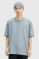 Urbanshop com ua Бавовняна футболка AllSaints ISAC SS CREW чоловіча колір бірюзовий однотонна M032JA РОЗМІРИ