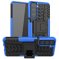 Чехол Armor Case Samsung Galaxy S21 Blue TP, код: 8109762