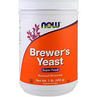 Пивные дрожжи NOW Foods Brewer's Yeast, Super Food 1 lb 454 g 28 servings PZ, код: 7693359