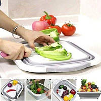 SmartCut - корзина - разделочная доска для мытья фруктов и овощей складная 4 в 1! TOP