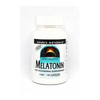 Мелатонин для сна Source Naturals Melatonin 3 mg 120 Caps PZ, код: 7705926
