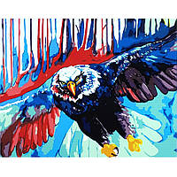 Картина по номерам Strateg Премиум Опасный орел размером 40х50 см (GS009) PZ, код: 8118102