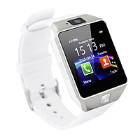 Розумні годинник Smart Watch DZ-09 White - смарт годинник під SIM-карту і карту SD (Білі) (b168)! Новинка