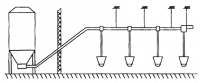 Поперечная подача корма (поперечный транспортер)