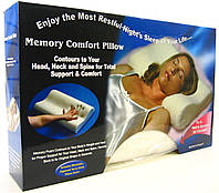 Подушка ортопедическая Memory Pillow, Подушка с памятью, Анатомическая подушка для сна! TOP
