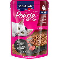 Корм Vitakraft Poésie Délice влажный с сердечками в соусе для взрослых котов 85 гр UP, код: 8452075