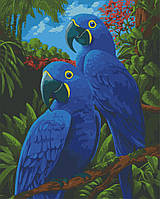 Картина по номерам Art Craft Голубые ара 40х50 см 11639-AC PZ, код: 7474839