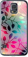 Силиконовый чехол Endorphone Samsung Galaxy S5 Duos SM G900FD Листья Multicolor (2235u-62-269 PR, код: 7776689