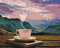 Картина по номерам BrushMe Утро с видом на горы 40х50см BS24686 PZ, код: 8263299
