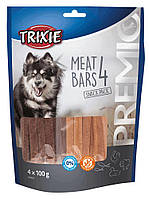 Лакомство для собак Trixie 31853 Premio 4 Meat Bars с курицей уткой бараниной и лососем 4x100 QT, код: 7573525