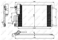 Радиатор кондиционера, NRF (35974)