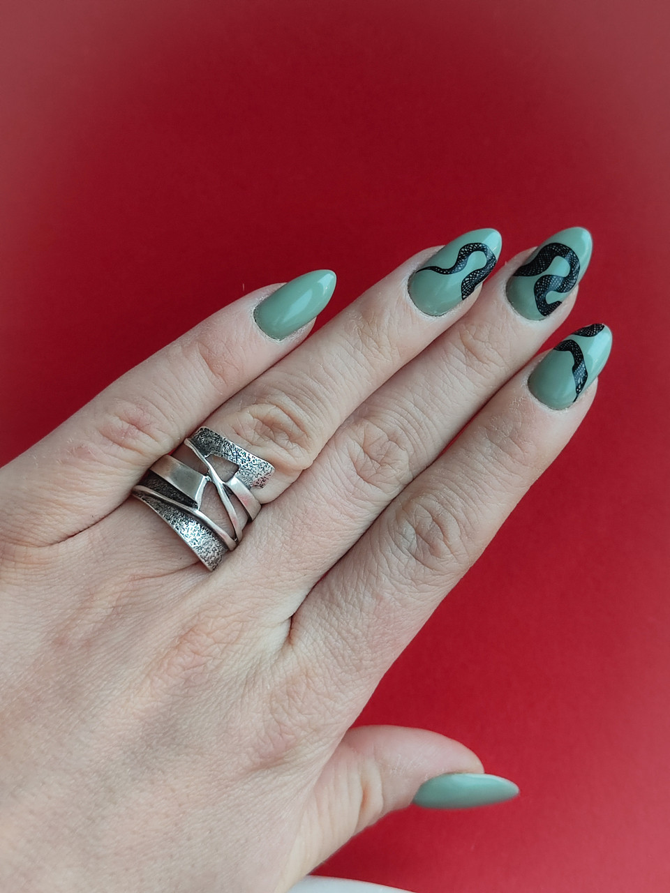 Кільце срібне. Перстень срібний. Оригінальне срібне кільце. Розмір 16., фото 1