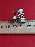 Кільце срібне. Перстень срібний. Оригінальне срібне кільце. Розмір 16., фото 5