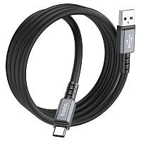 Кабель Hoco X85 Strength передачи данных USB на Type-C 1 m TPE 3A Black PZ, код: 8133600