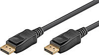 Кабель монітора-сигнальний Goobay DisplayPort M M 1.0m v1.4 8K60Hz 19pin Cu Gold чорний (75. PZ, код: 7454929