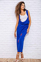 Длинное синее трикотажное платье цвета электрик 167R5-7 Ager XS QT, код: 8230227
