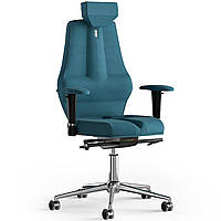 Кресло KULIK SYSTEM NANO Ткань с подголовником без строчки Джинсовый (16-901-BS-MC-0511) BX, код: 1668795