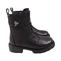 Ботинки женские Oeego черные натуральная кожа 186-24ZHC 36 UP, код: 8333439