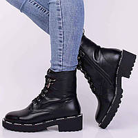Ботинки женские зимние 335710 р.36 (23,5) Fashion Черный QT, код: 8195161