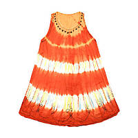 Платье Летнее Karma Вискоза Вышивка Свободный размер Шафрановый (24171) UP, код: 5552676