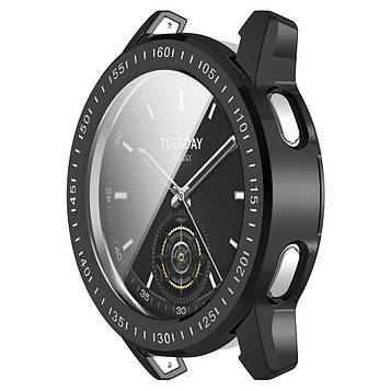 Захисний чохол для смарт годинника Xiaomi Watch S3 з плівкою чорний