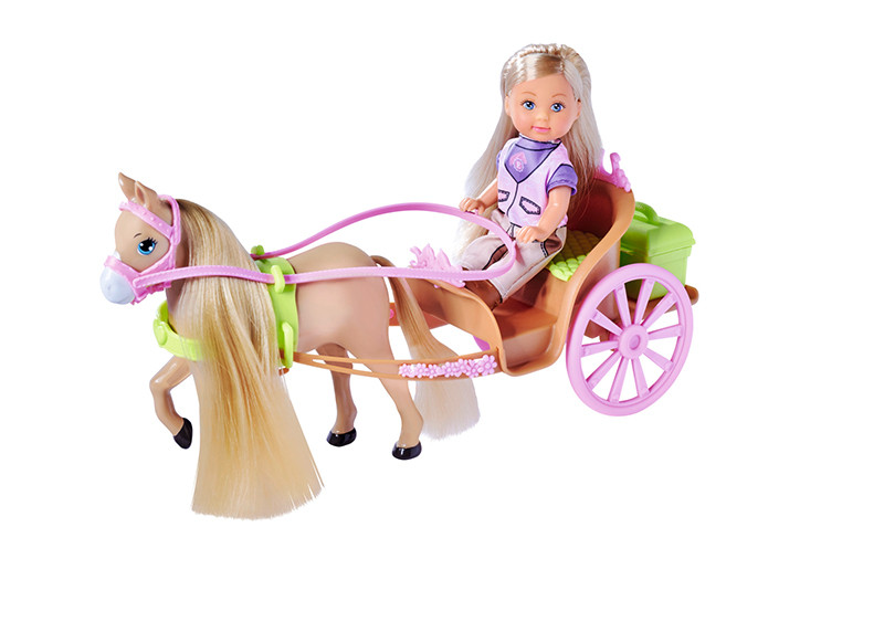 Игровой набор Эви в карете с лошадью и аксессуарами Simba OL227016 US, код: 8299004