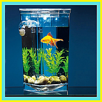 Аквариум с LED подсветкой Самоочищающийся аквариум My Fun Fish аквариум Маленький аквариум! Новинка