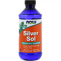 Коллоидное Серебро Now Foods Silver Sol 8 жидких унций (237 мл) TV, код: 1846640