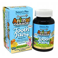 Пробиотик Nature's Plus Animal Parade Tooth Fairy 90 Chewable Tabs Vanilla TV, код: 7716941