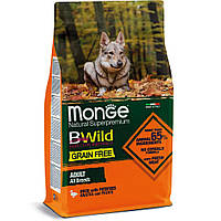 Корм Monge BWild Grain Free All Breeds Anatra сухой с уткой для взрослых собак всех пород 2.5 XN, код: 8451649