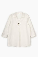 Блуза з візерунком жіноча Esay 9358-1EB 46 Молочний (2000989664338) GR, код: 8116689