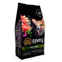 Корм Savory All Breed Sterilised rich in Fresh Turkey сухой с индейкой для стерилизованных со DH, код: 8451642