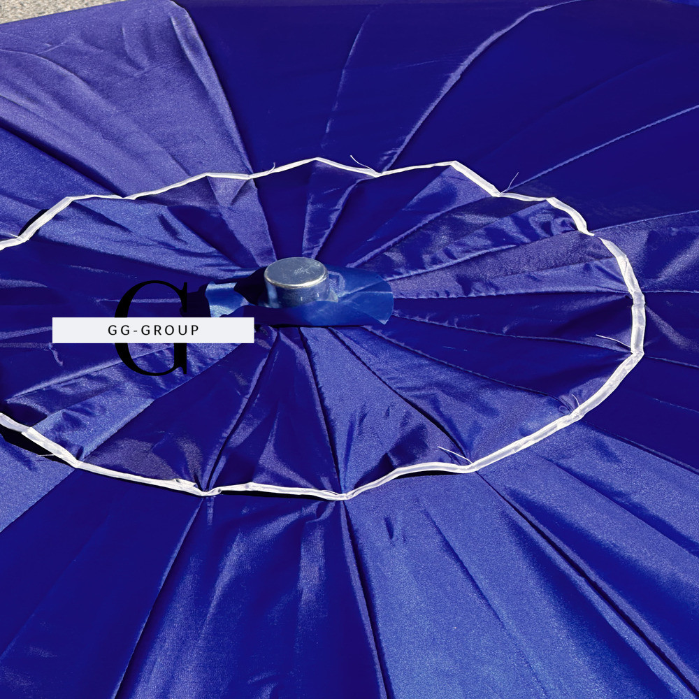 Торговый зонт 2.5м, с напылением синий 16 спиц - фото 3 - id-p2111066210