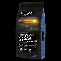 Сухой корм Profine Junior Chicken Potatoes 15 kg (д щенков и юниоров крупных пород) UP, код: 2734168
