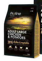 Сухой корм Profine Adult Large Chicken Potato 3 kg (для взрослых собак крупных пород) UP, код: 2736364