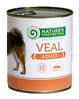 Корм Nature's Protection Adult Veal влажный с телятиной для взрослых собак всех пород 400 гр PZ, код: 8452192