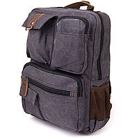 Рюкзак текстильный дорожный Vintage 20617 Графит 30х42х15 см PZ, код: 6756883