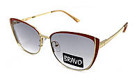 Очки солнцезащитные женские Bravo 9710-c2 Серый PZ, код: 7557784