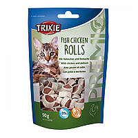 Лакомство для кошек Trixie PREMIO Rolls, 50 г UP, код: 6879356