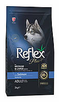 Корм Reflex Plus Dog Adult Medium Large Breeds Salmon сухой с лососем для взрослых собак сред QT, код: 8451966